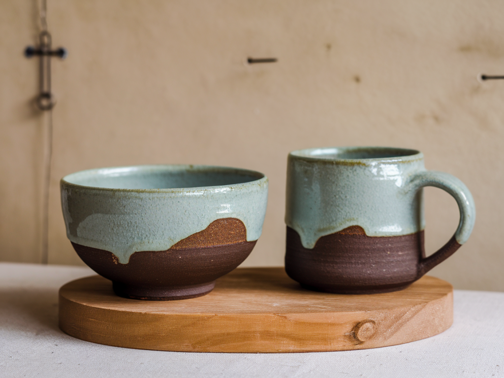Welche drei farbkombinationen machen handgefertigte keramik sofort tisch-tauglich?