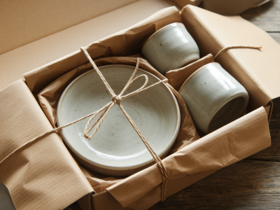 Welche verpackmaterialien schützen keramiksets beim versand innerhalb deutschlands am besten?