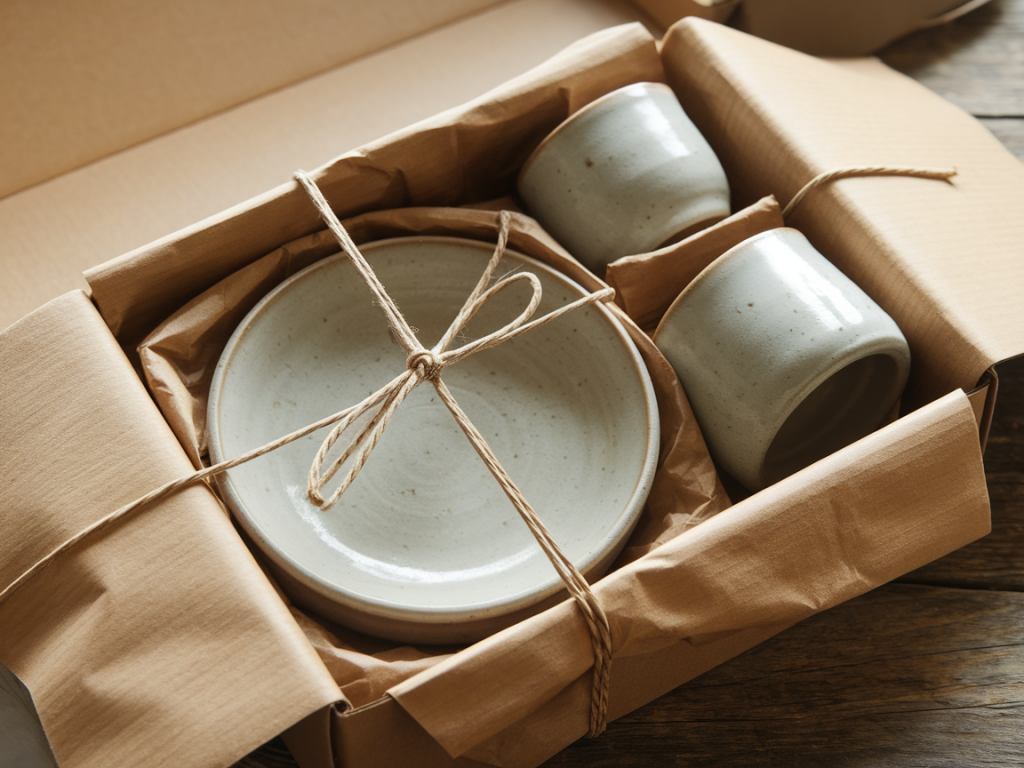 Welche verpackmaterialien schützen keramiksets beim versand innerhalb deutschlands am besten?