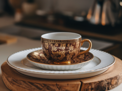 Wie kombiniere ich einen vintage-kaffeetassensatz mit modernem weißen porzellan, ohne dass es uneinheitlich wirkt?