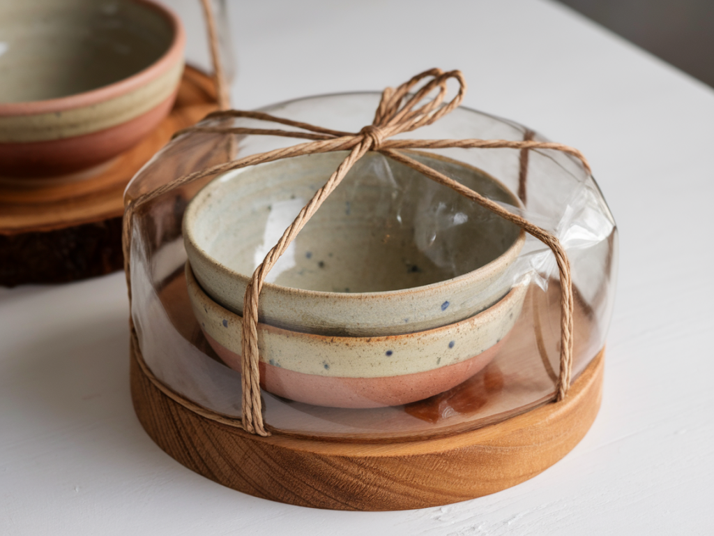 Umweltfreundliche verpackungsideen für geschenksets aus keramik und glas